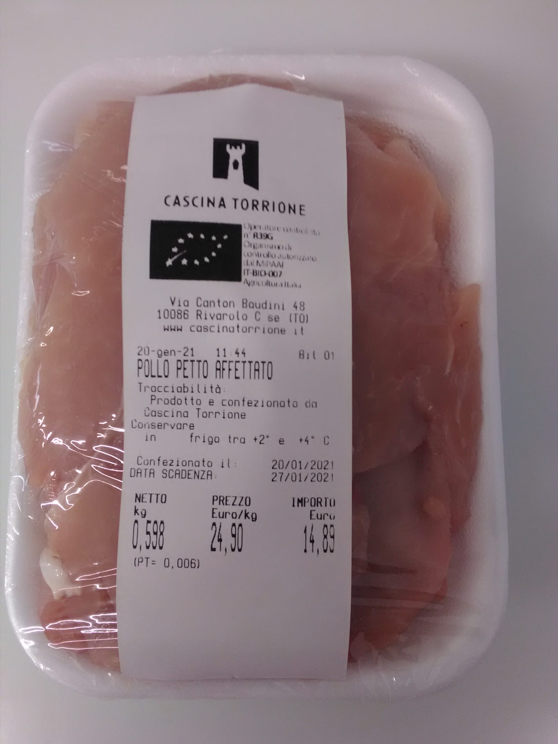 Petto a fette di pollo Biologico (peso circa 0,5 kg) – Ordina per la  consegna del 14-17/2 – Cascina Torrione